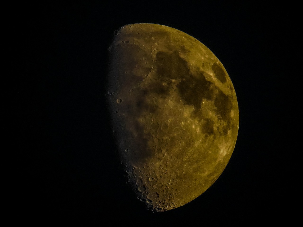 crescent moon night free photo