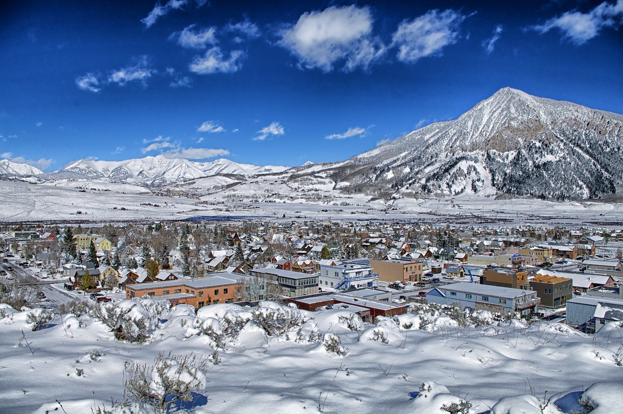 crested butte colorado town free photo