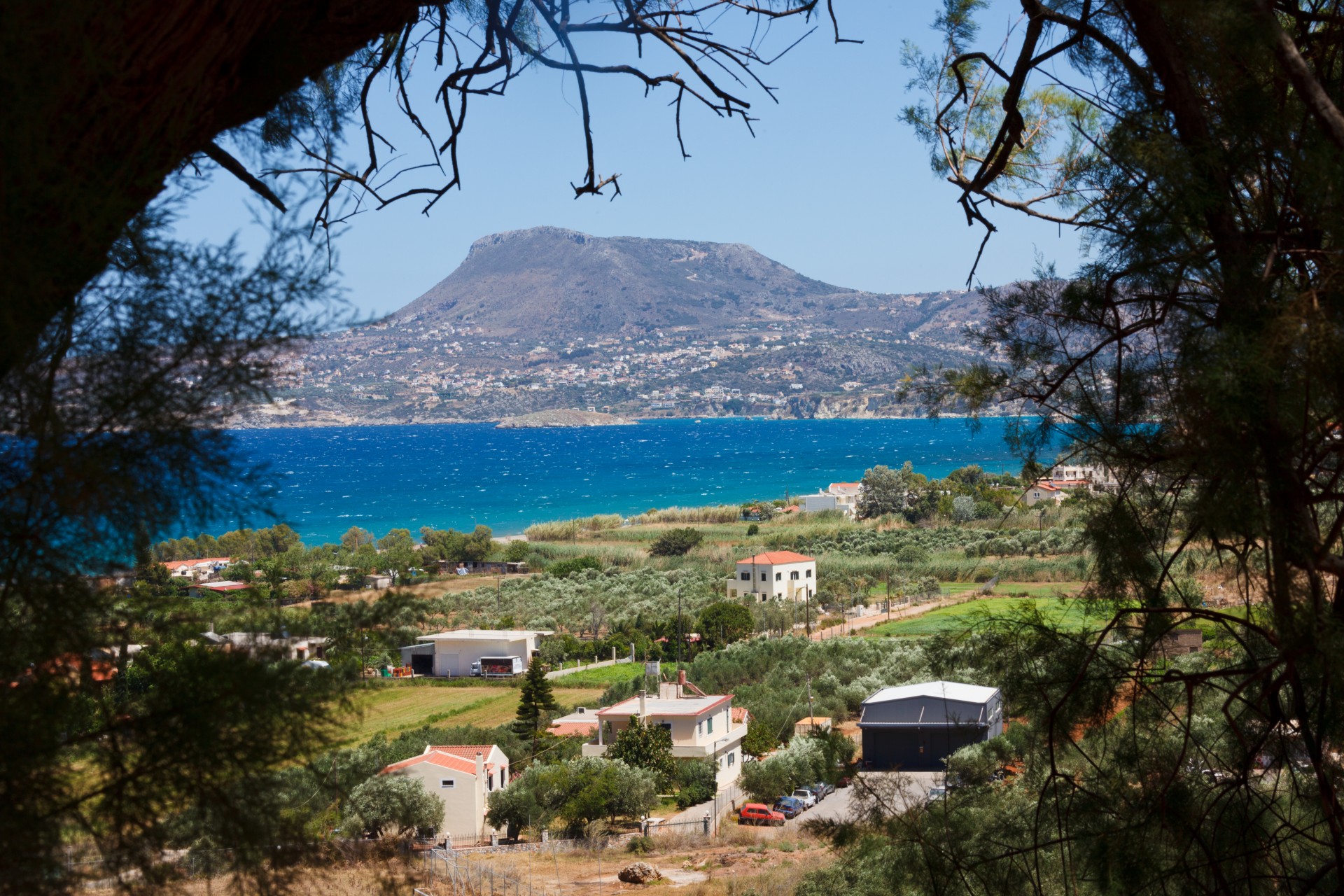landscape crete greece free photo