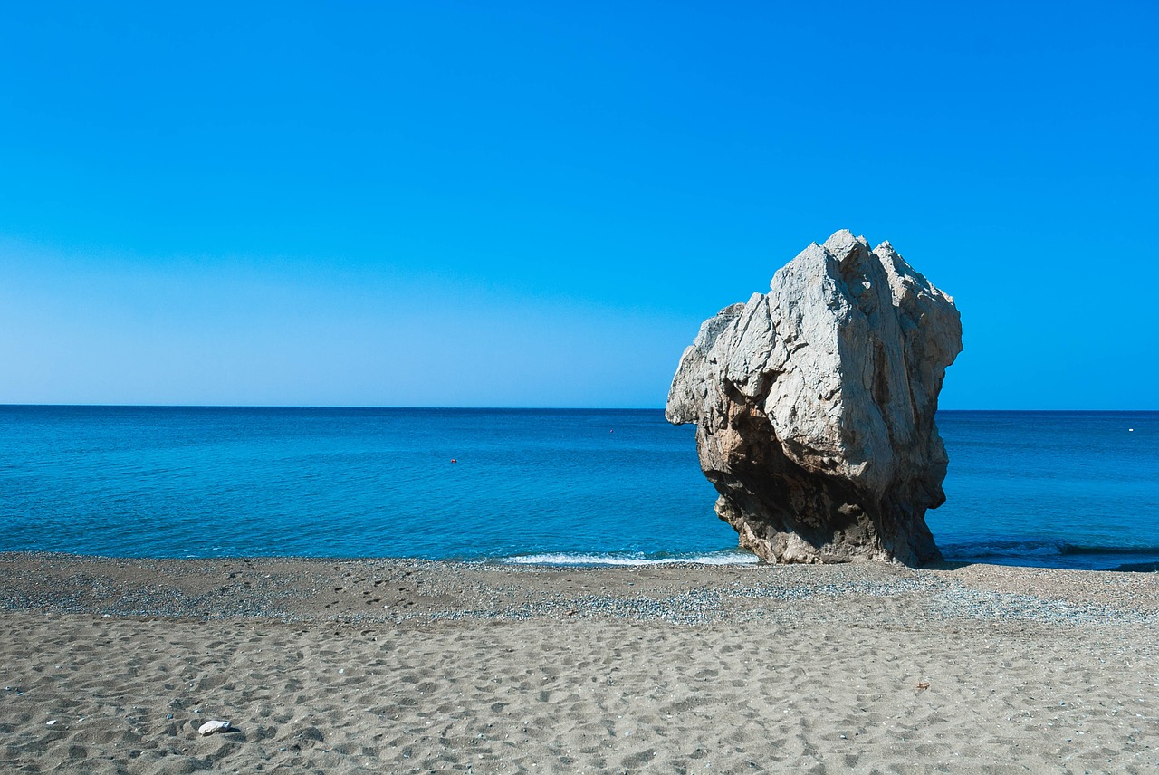 crete preveli sea free photo