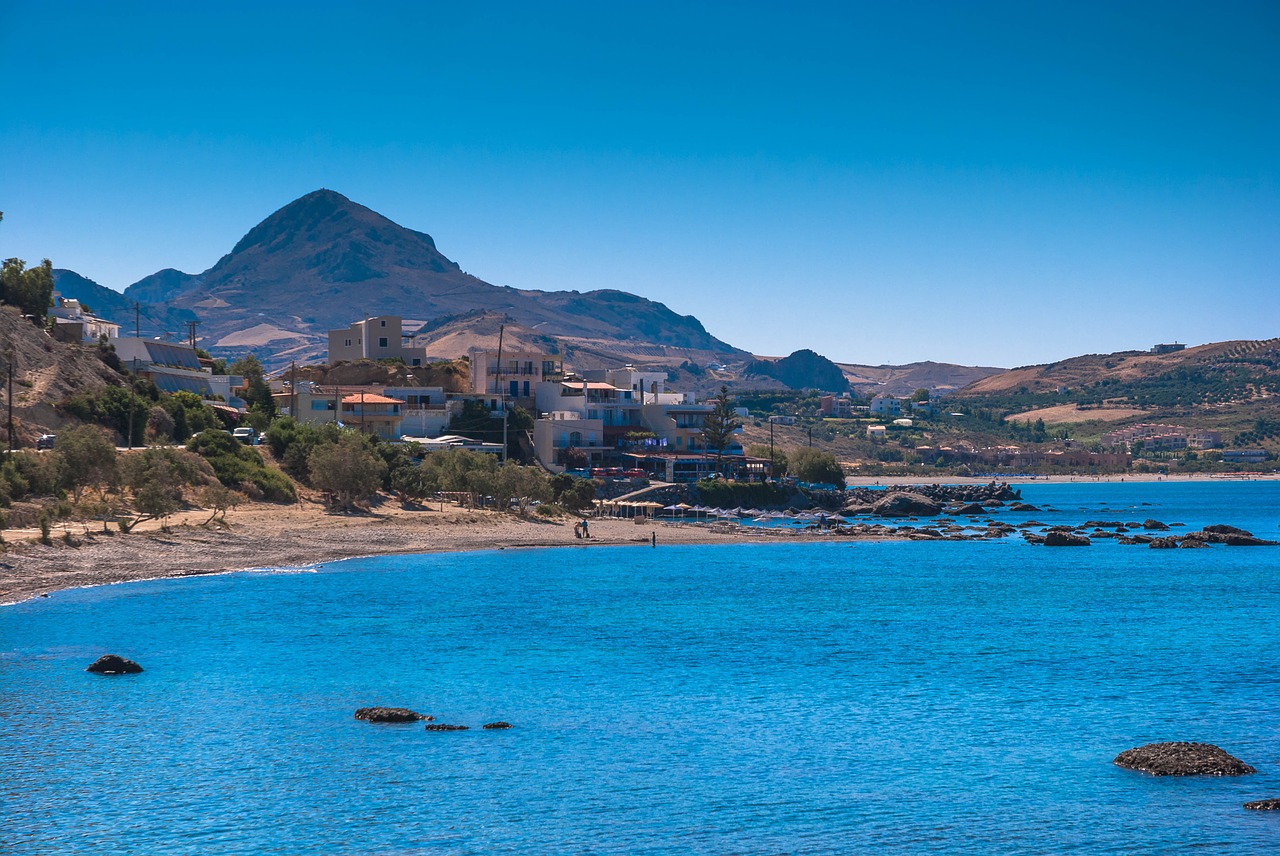 crete plakias sea free photo