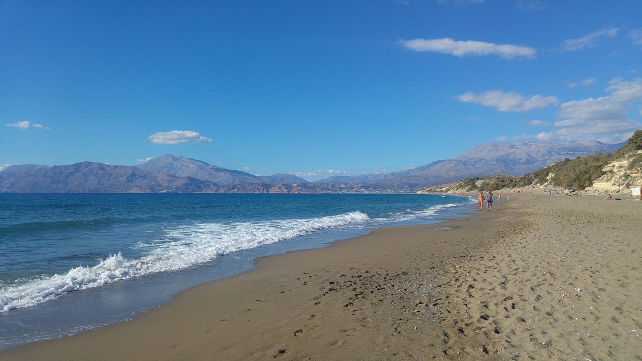 crete beach sea free photo