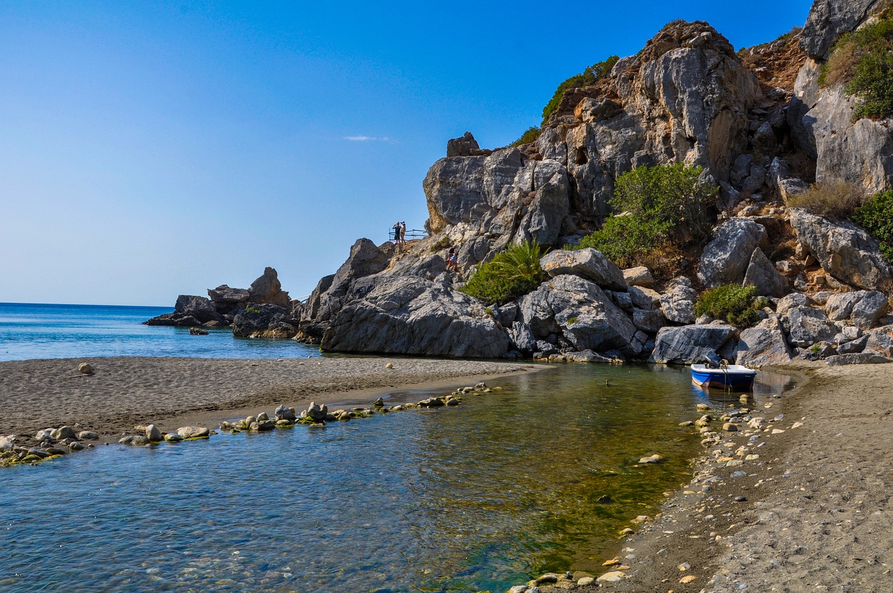 crete  greece  beach free photo