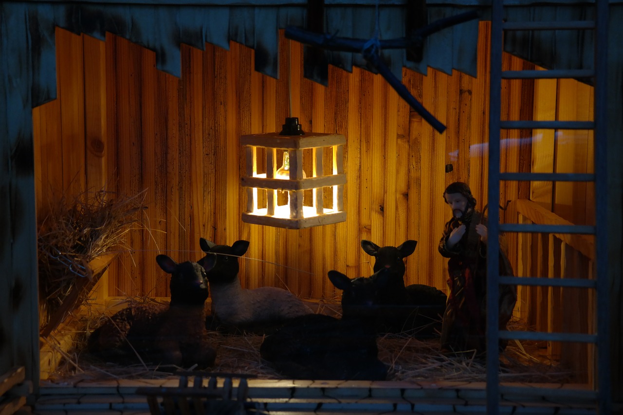 crib stall nativity scene free photo