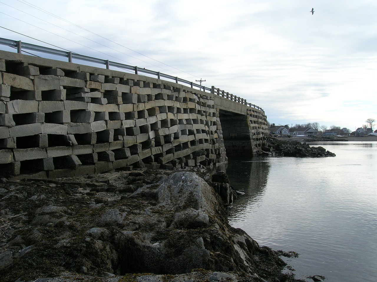 cribstone bridge ocean free photo