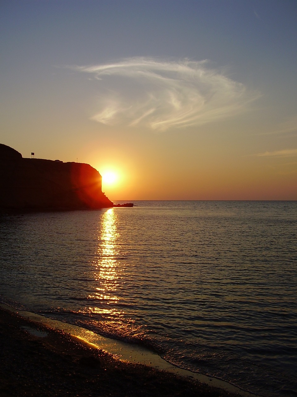 crimea sunset sea free photo