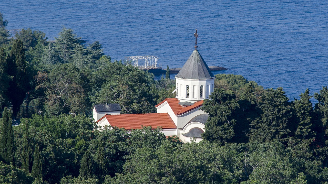 crimea  sea  church free photo