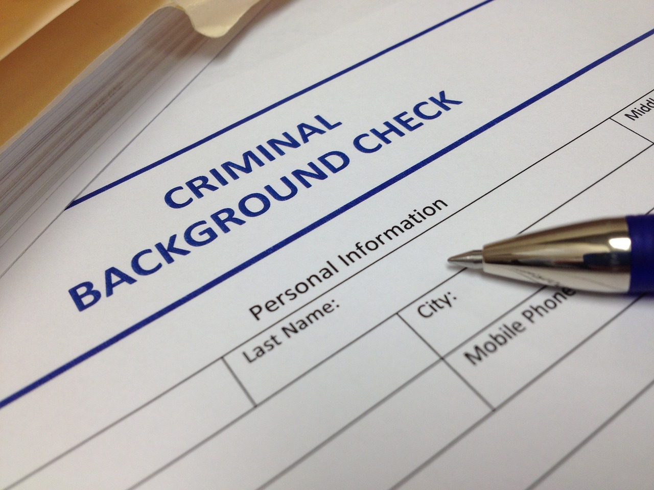 background check document security free photo