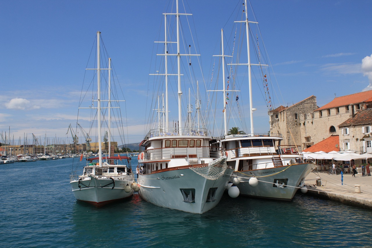 croatia trogir sailing boats free photo