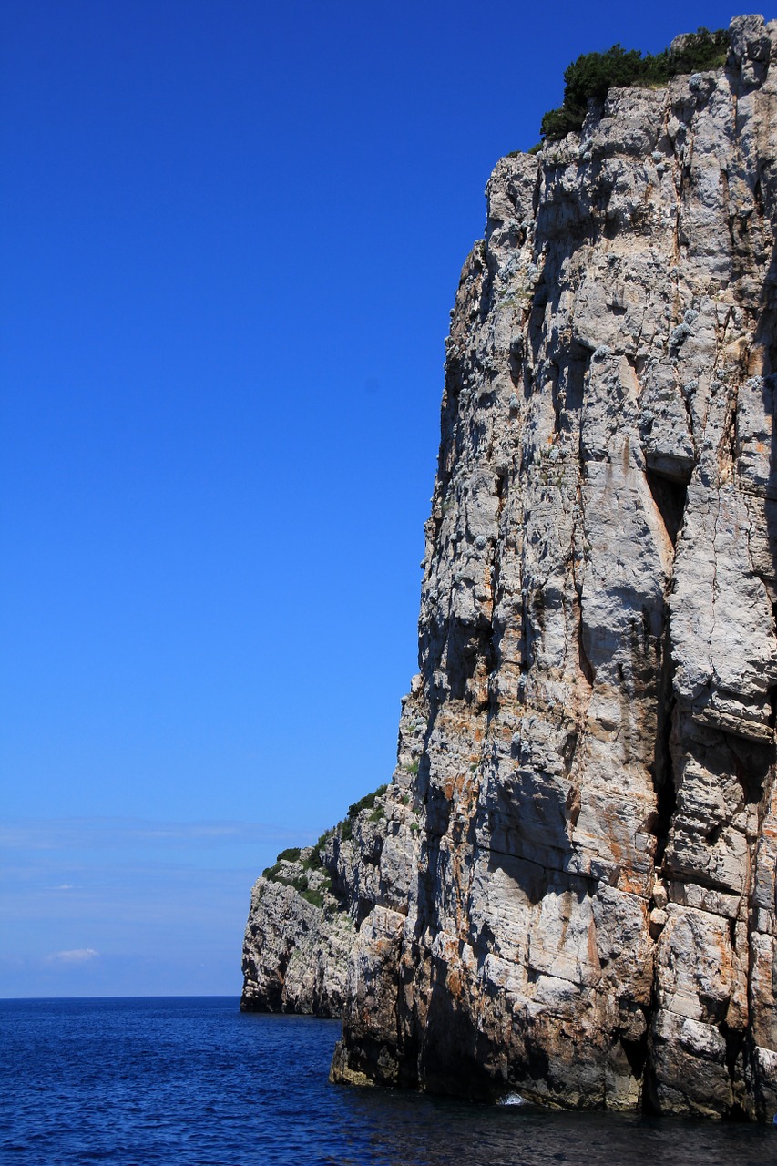 croatia coast cliff free photo