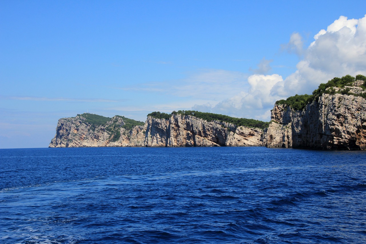 croatia coast cliff free photo