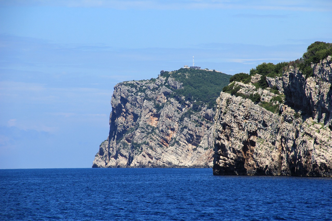 croatia coast cliff free photo