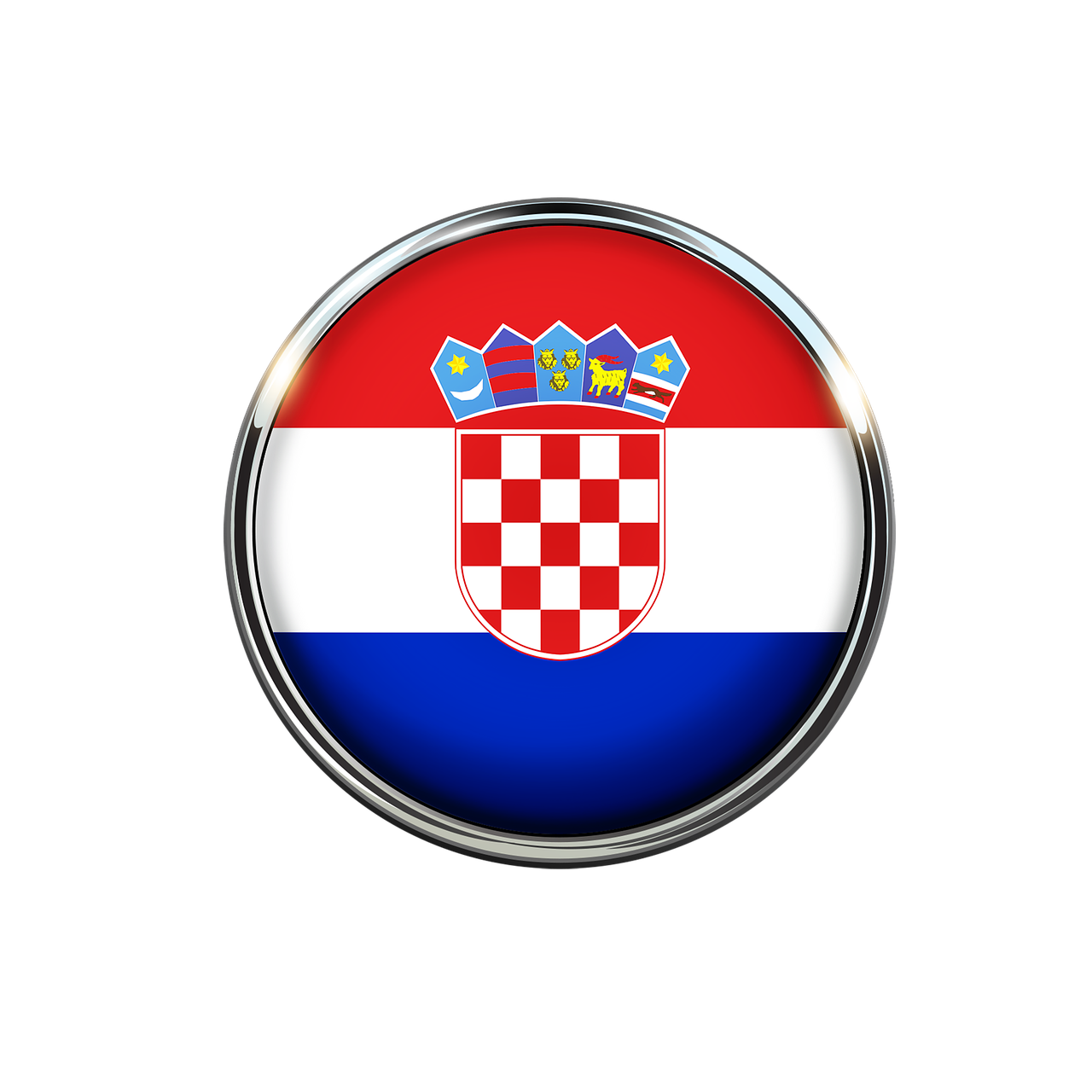 croatia flag circle free photo