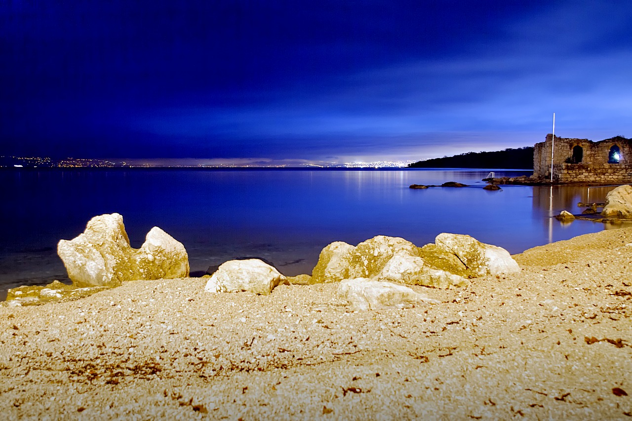 croatia blue hour island of krk free photo