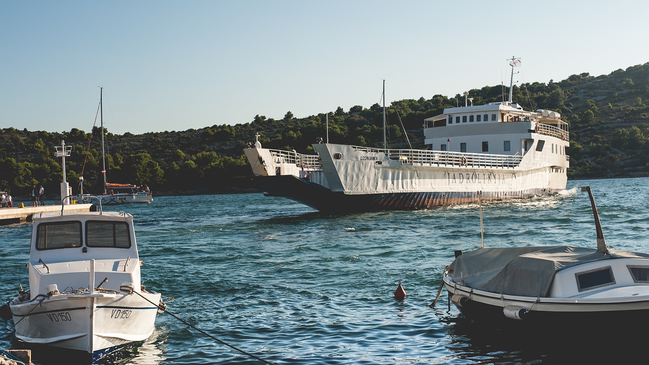 croatia ferry sea free photo