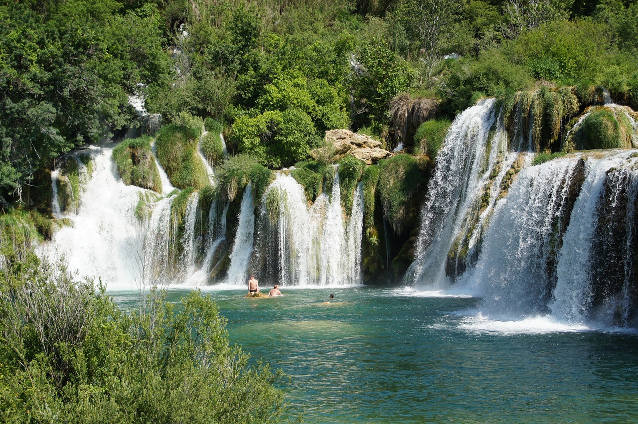 croatia waterfall land free photo