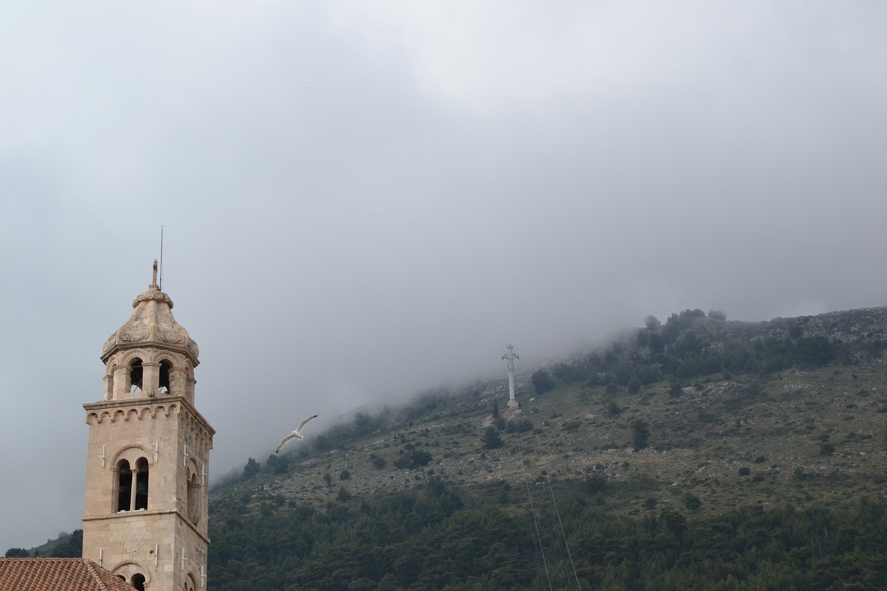 croatia tower the fog free photo