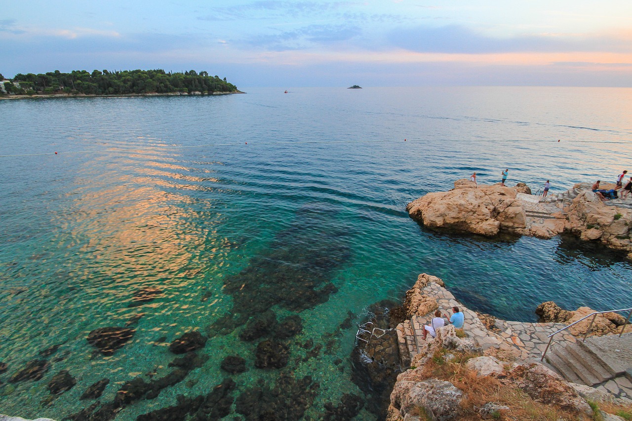 croatia rovinj sunset free photo