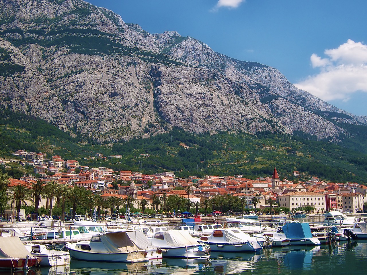 croatia mountains sea free photo