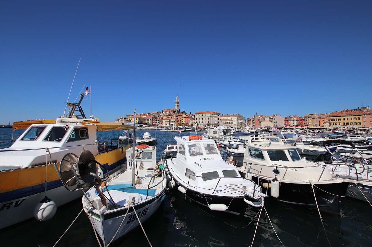 croatia  boats  rovinj free photo