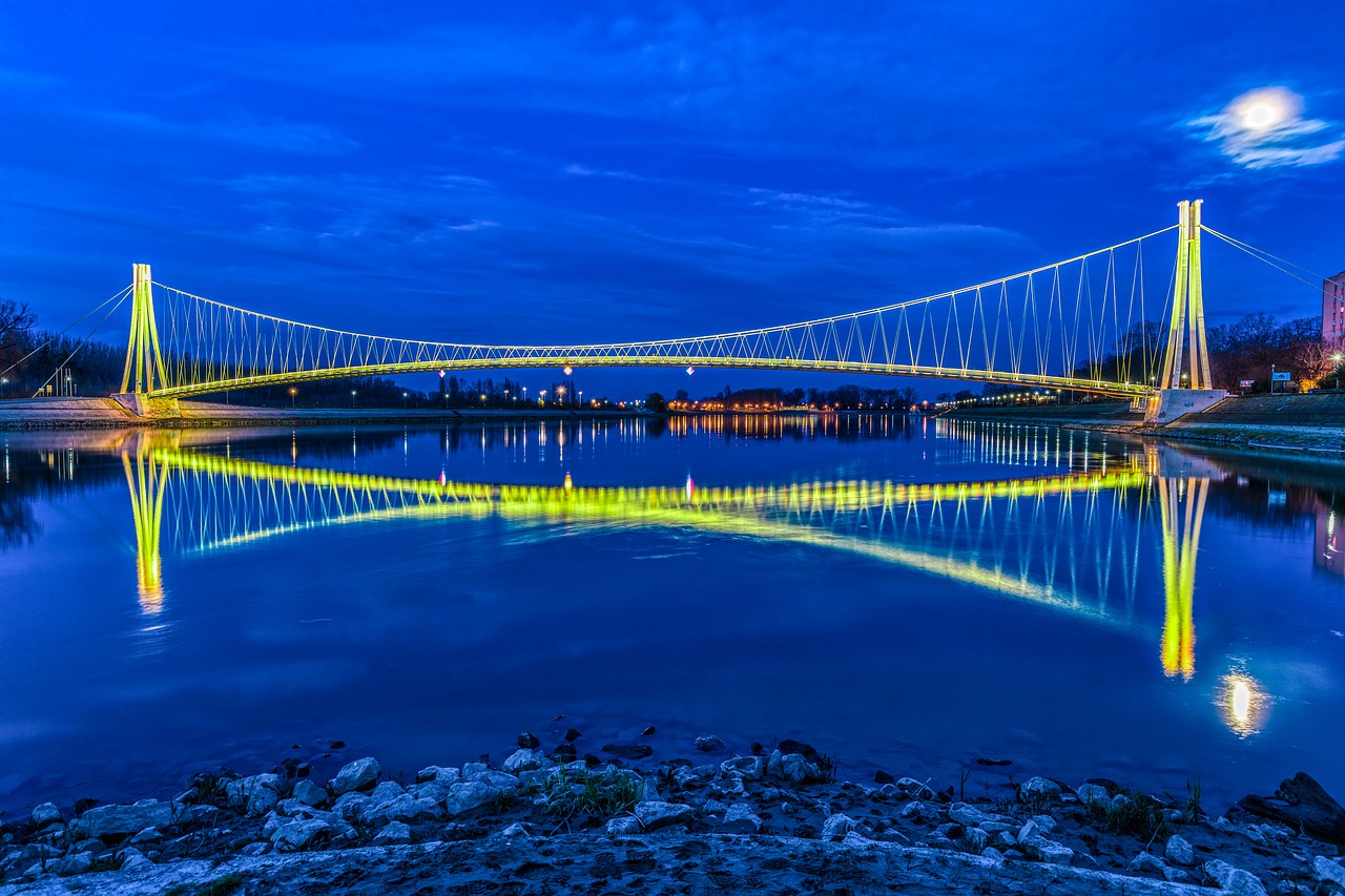 croatia  osijek  blue hour free photo