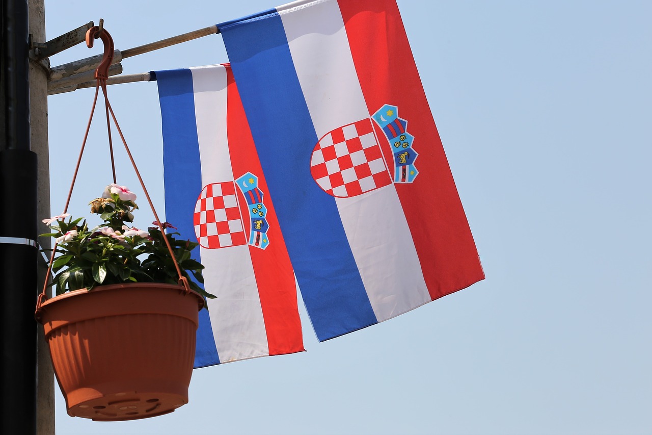 croatian flag  country  official free photo