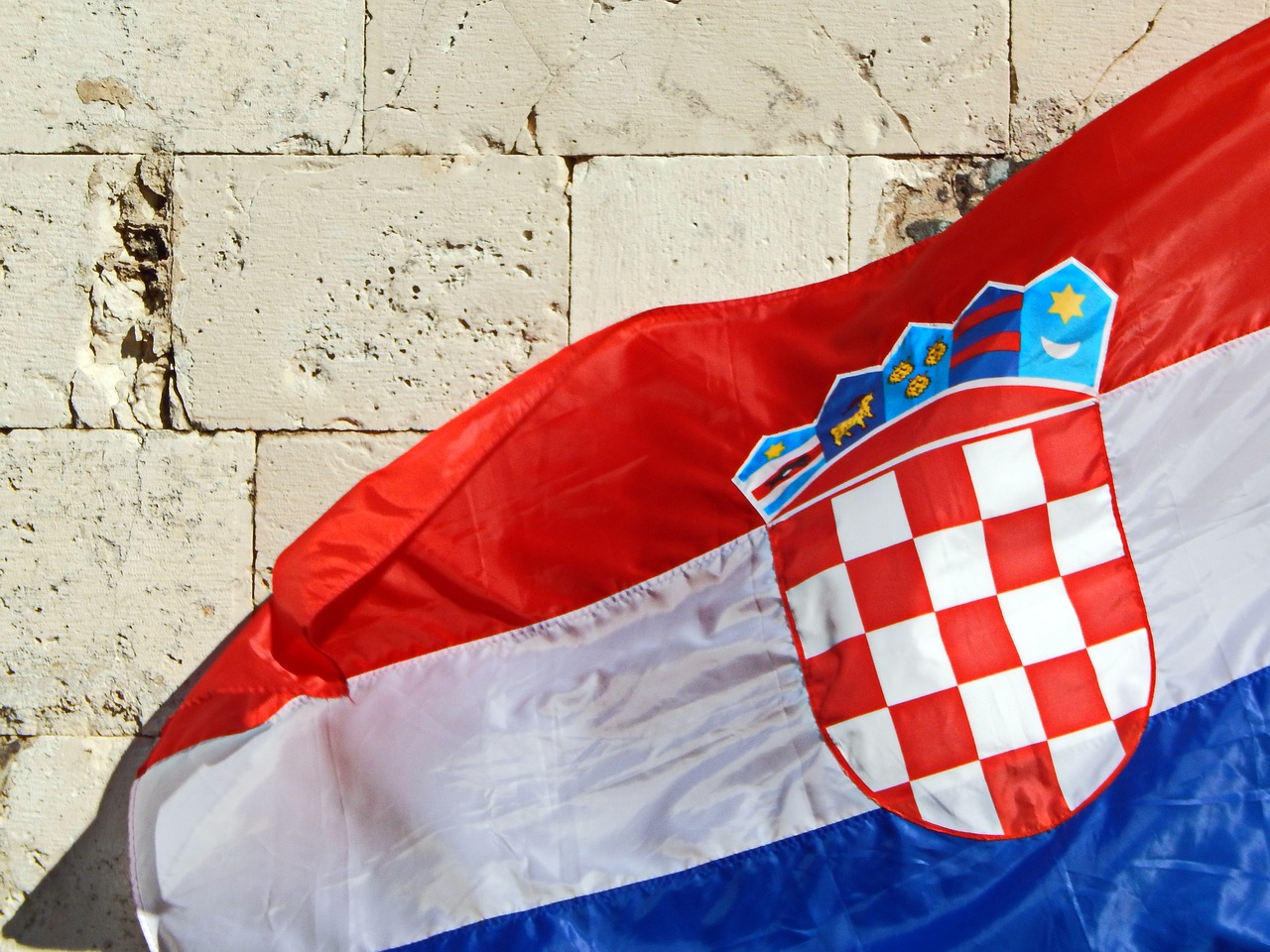 croatian flag  flag  hrvatska zastava free photo