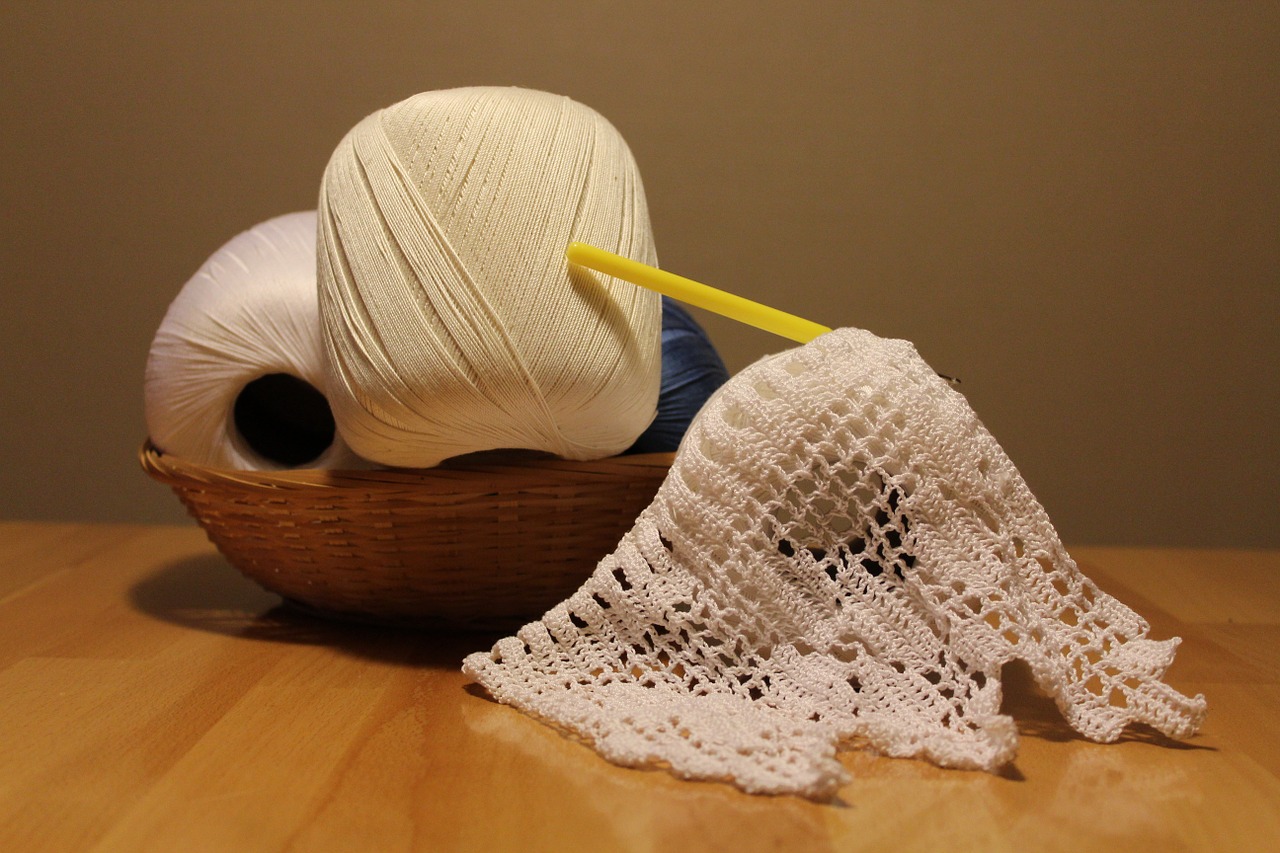 crochet yarn hobby free photo