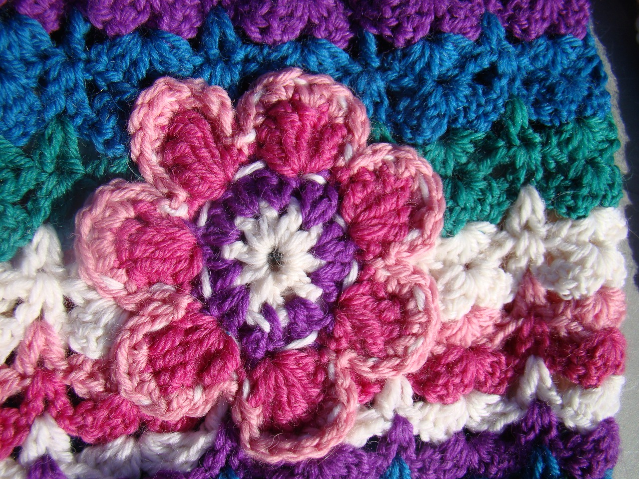 crochet craft flower free photo