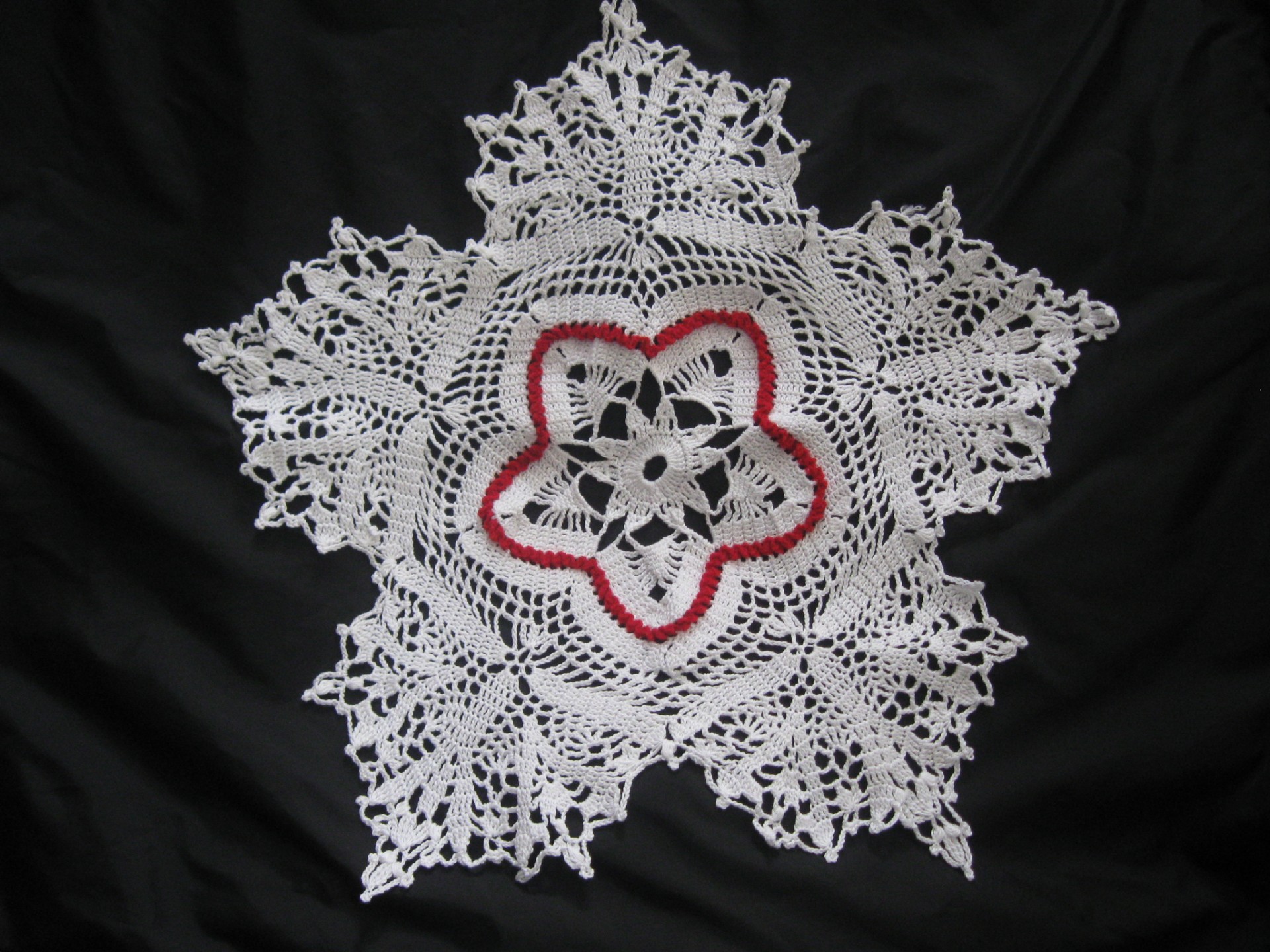 crochet mat design free photo