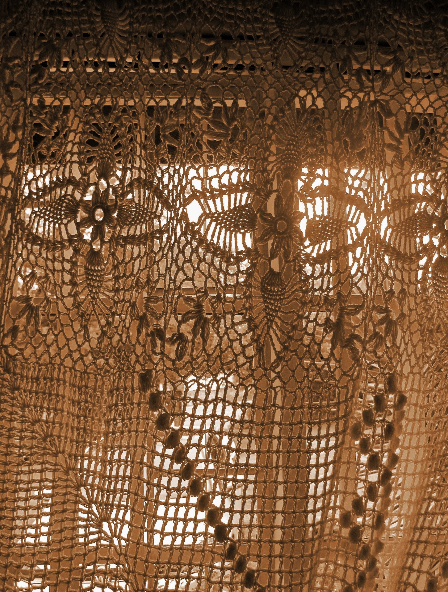 curtain crochet vintage look free photo