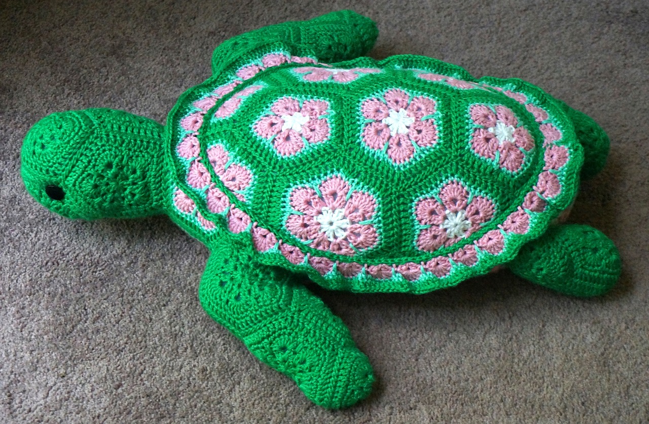crocheted sea turtle sea turtle crochet free photo