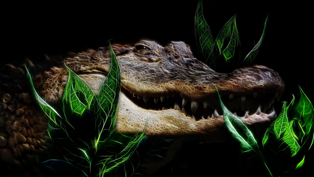 crocodile  fractalius  tooth free photo