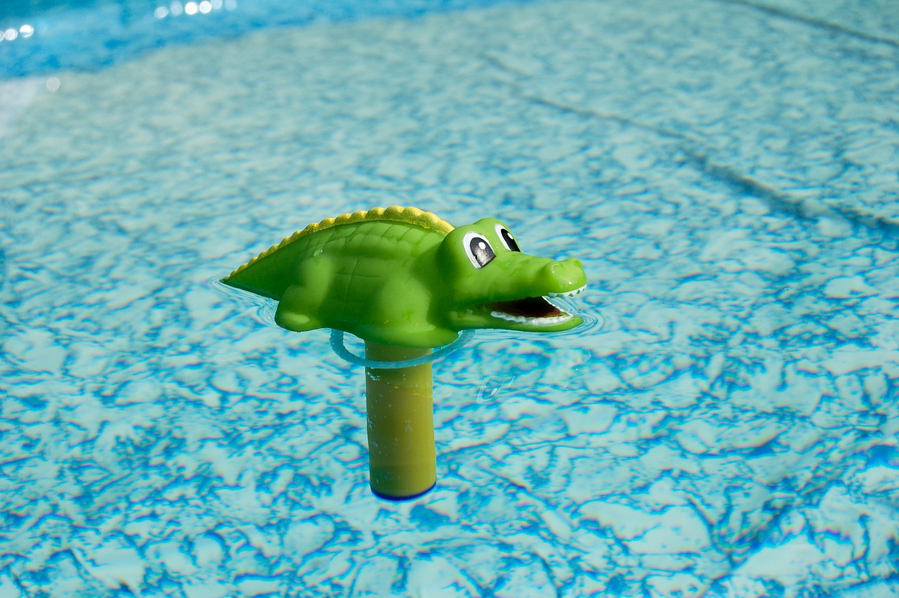 crocodile pool thermometer free photo