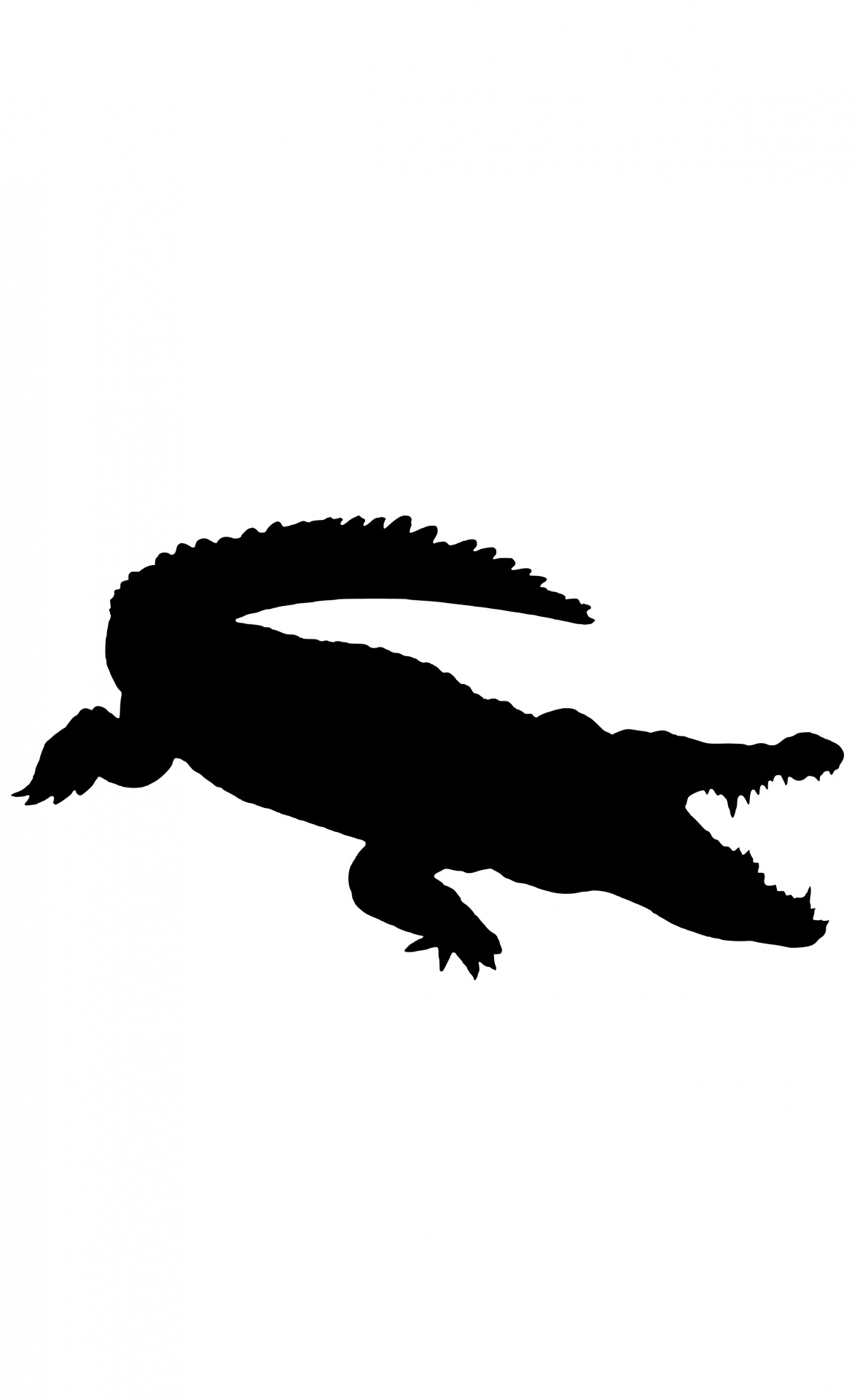 silhouette crocodile dangerous free photo