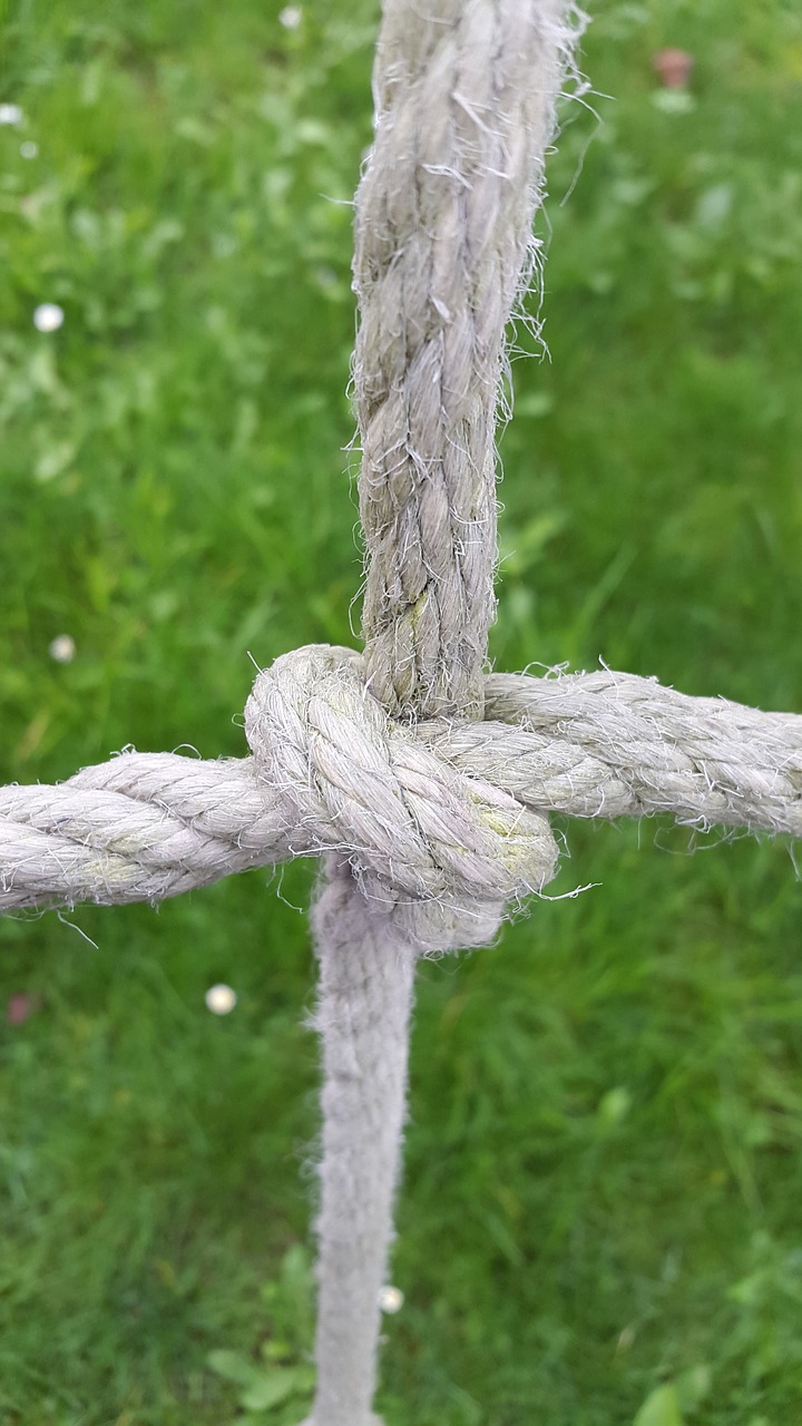 cross knot rope bound free photo