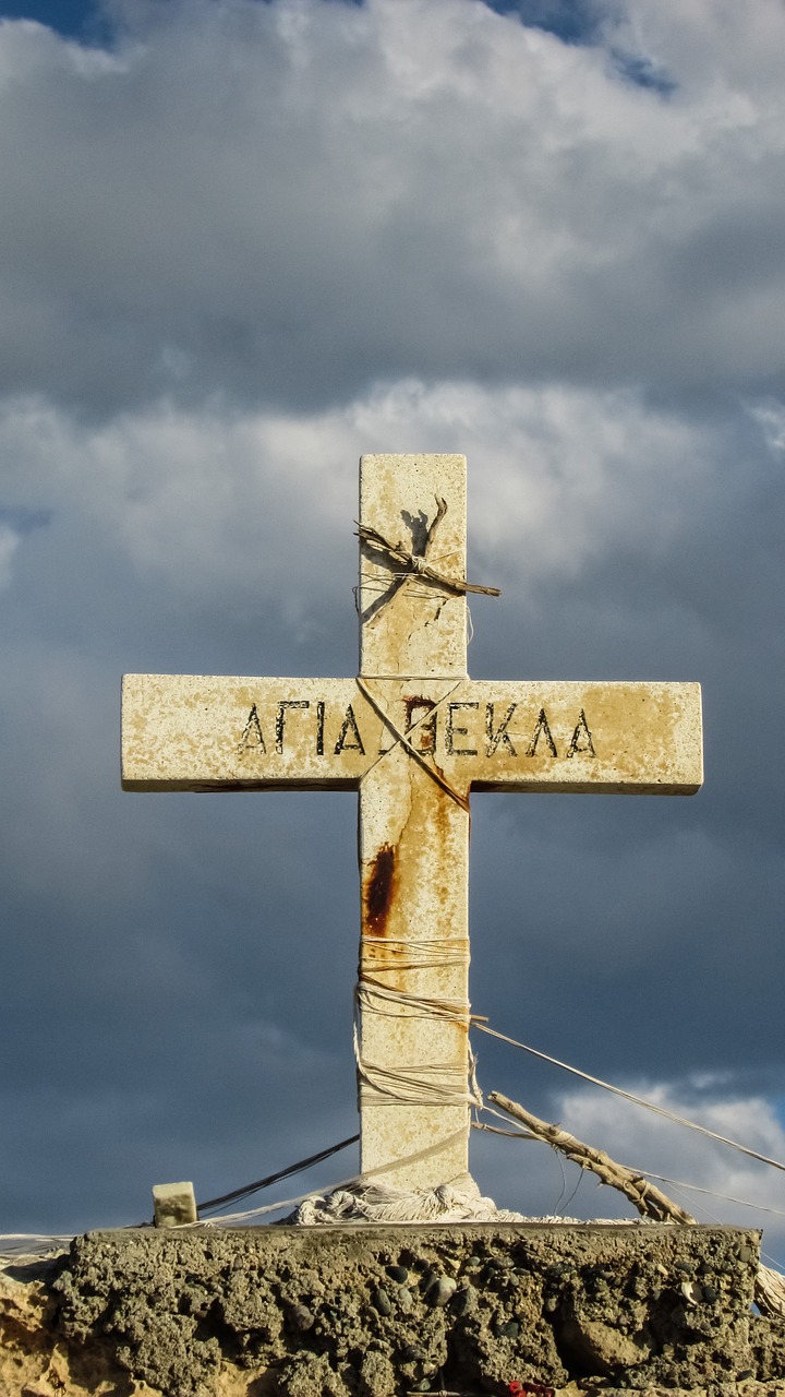 cross clouds religion free photo