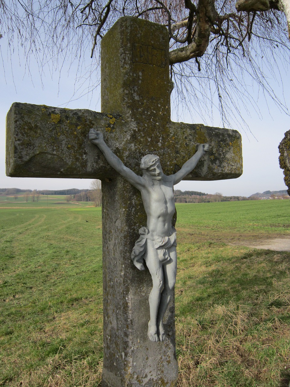 cross wayside cross stone cross free photo