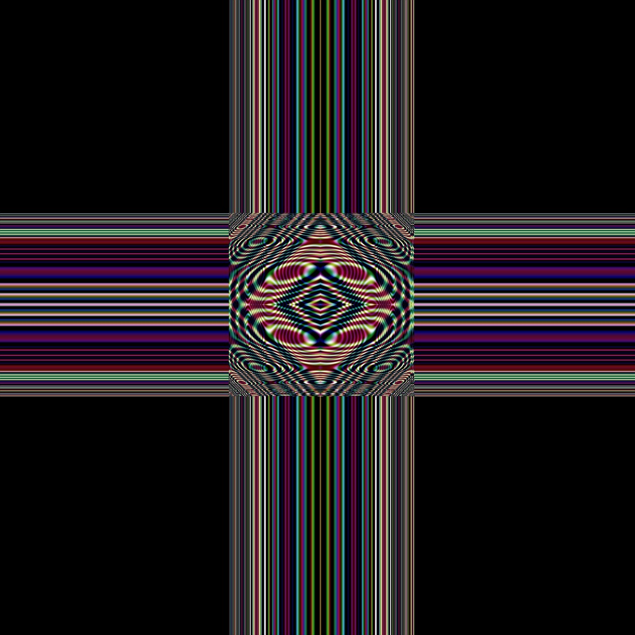 cross art fractal free photo