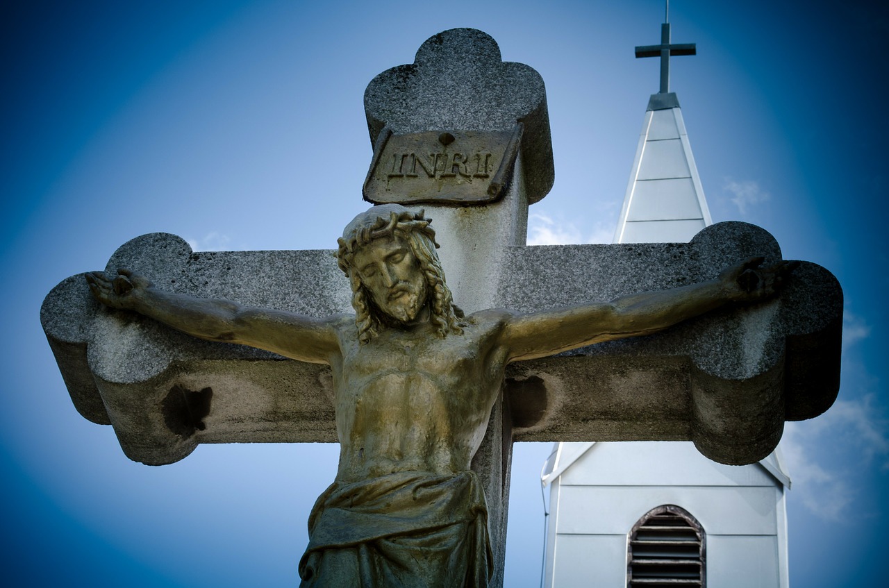 cross stations of the cross funeral home free photo