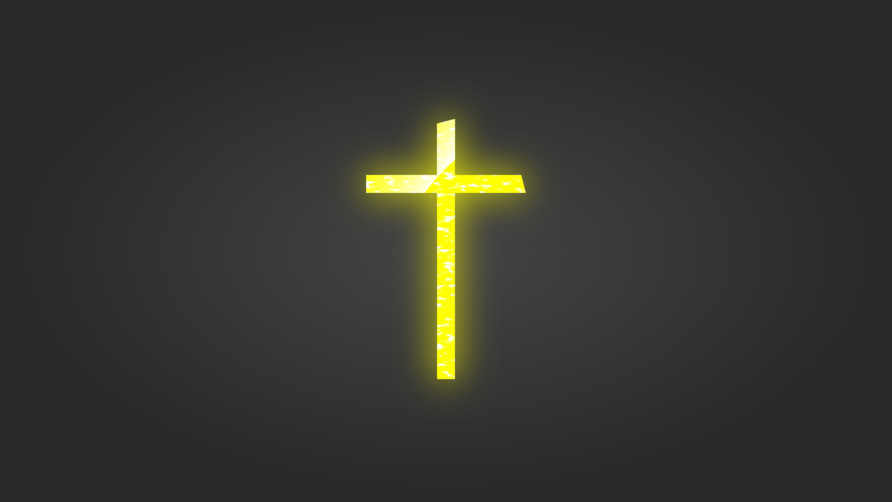 cross yellow christian free photo