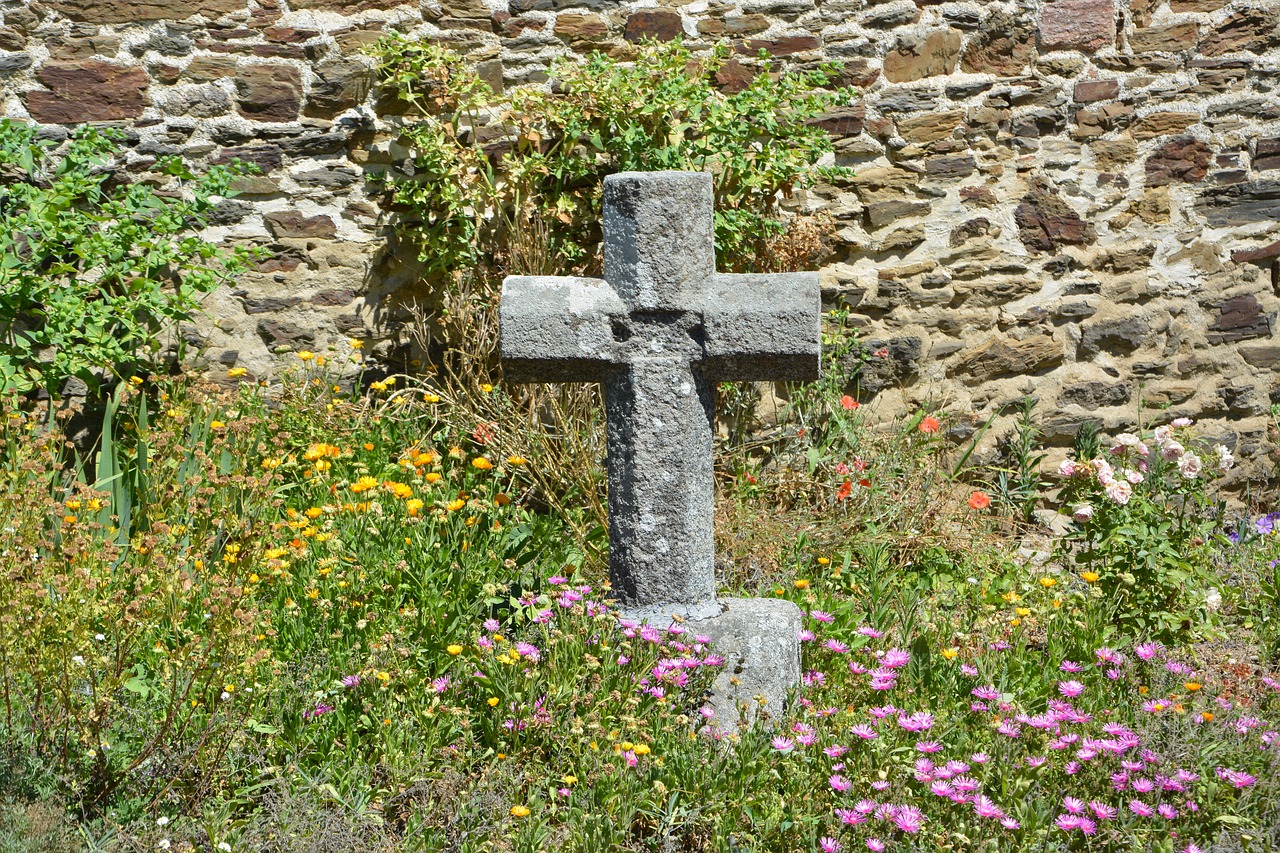 cross  christian cross  cross stone free photo