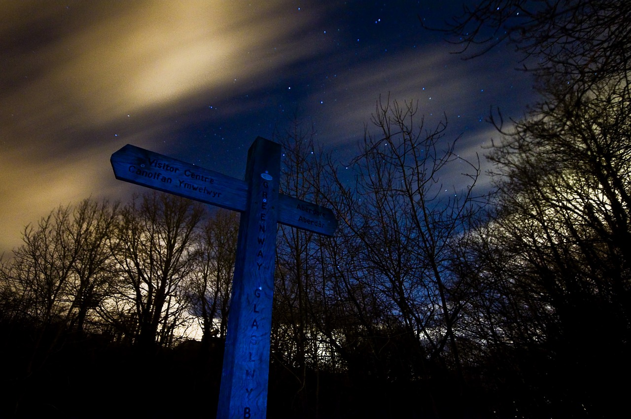 cross clouds long exposure free photo