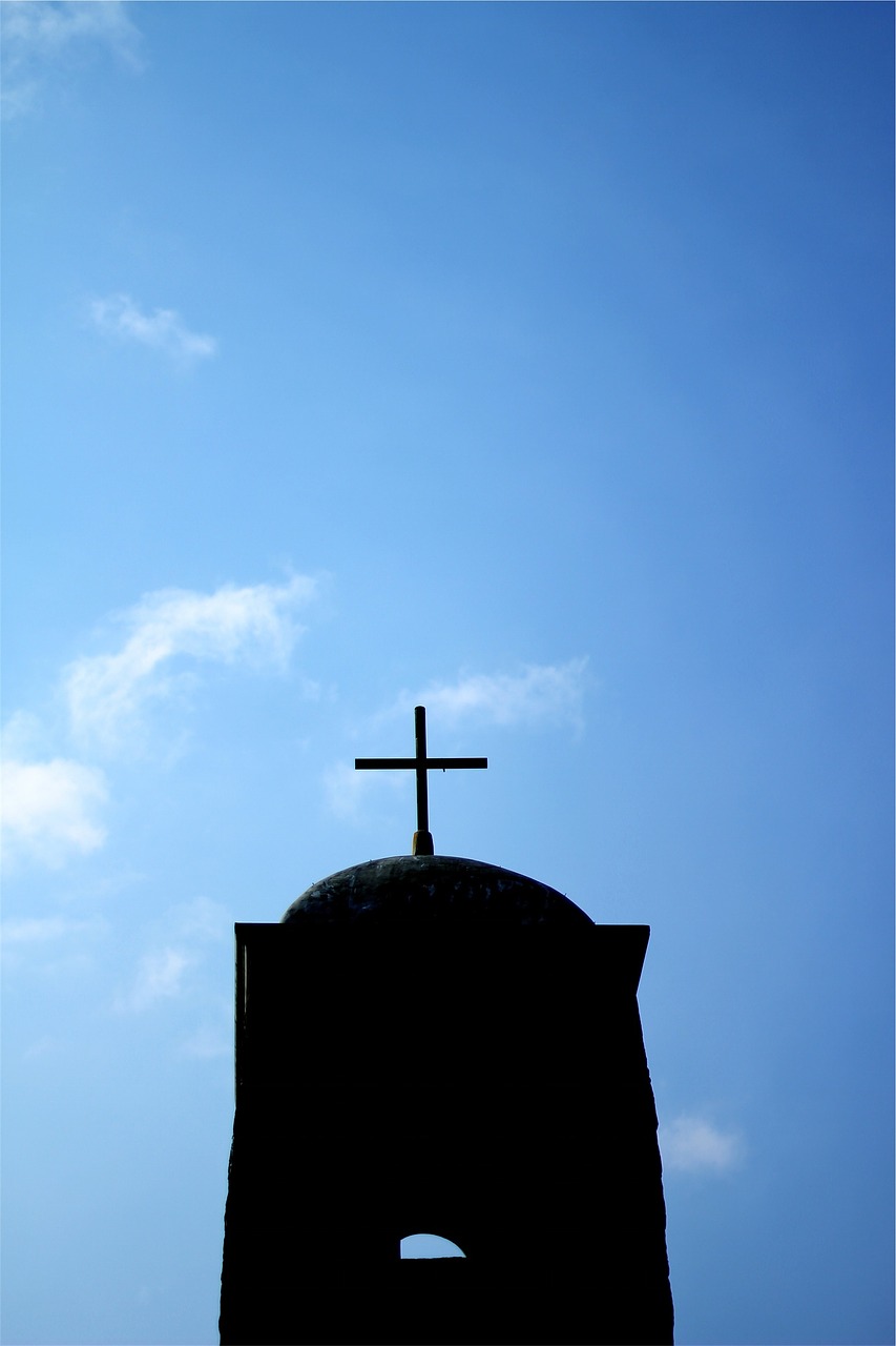 cross religion blue free photo