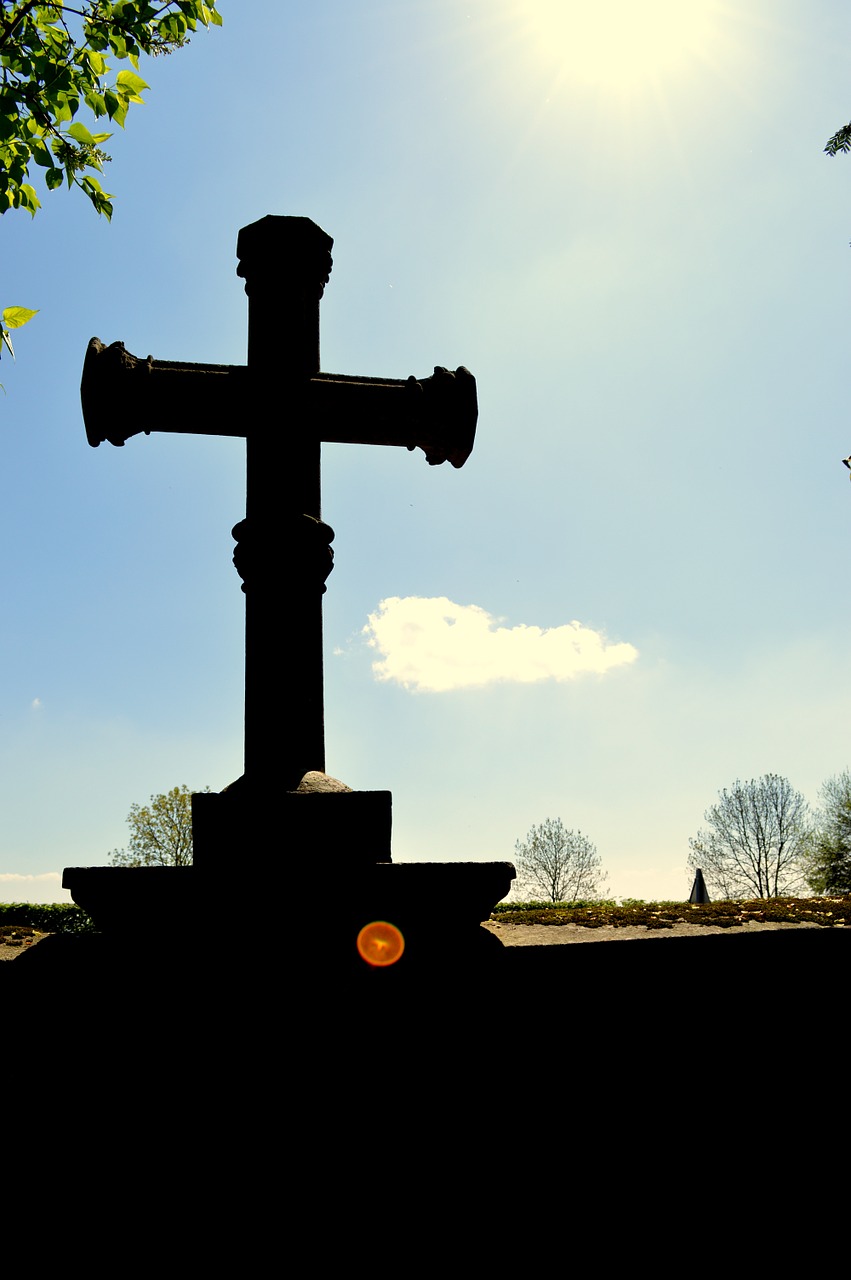 cross christianity cemetery free photo