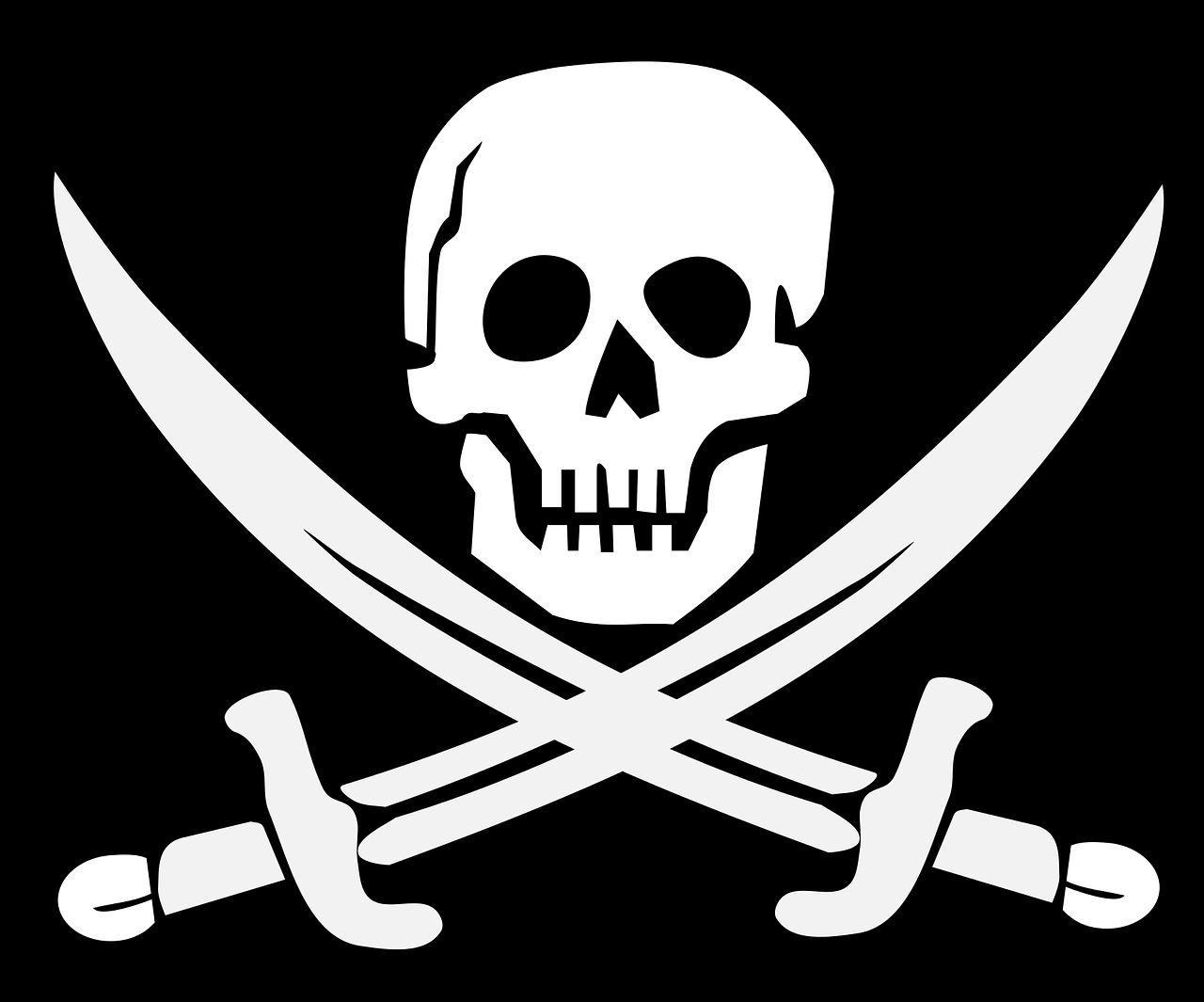 cross bones flag pirate free photo