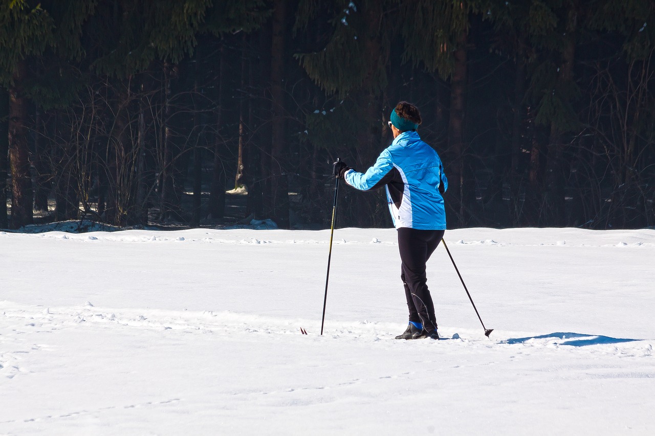 cross country skiing  woman  fitness free photo