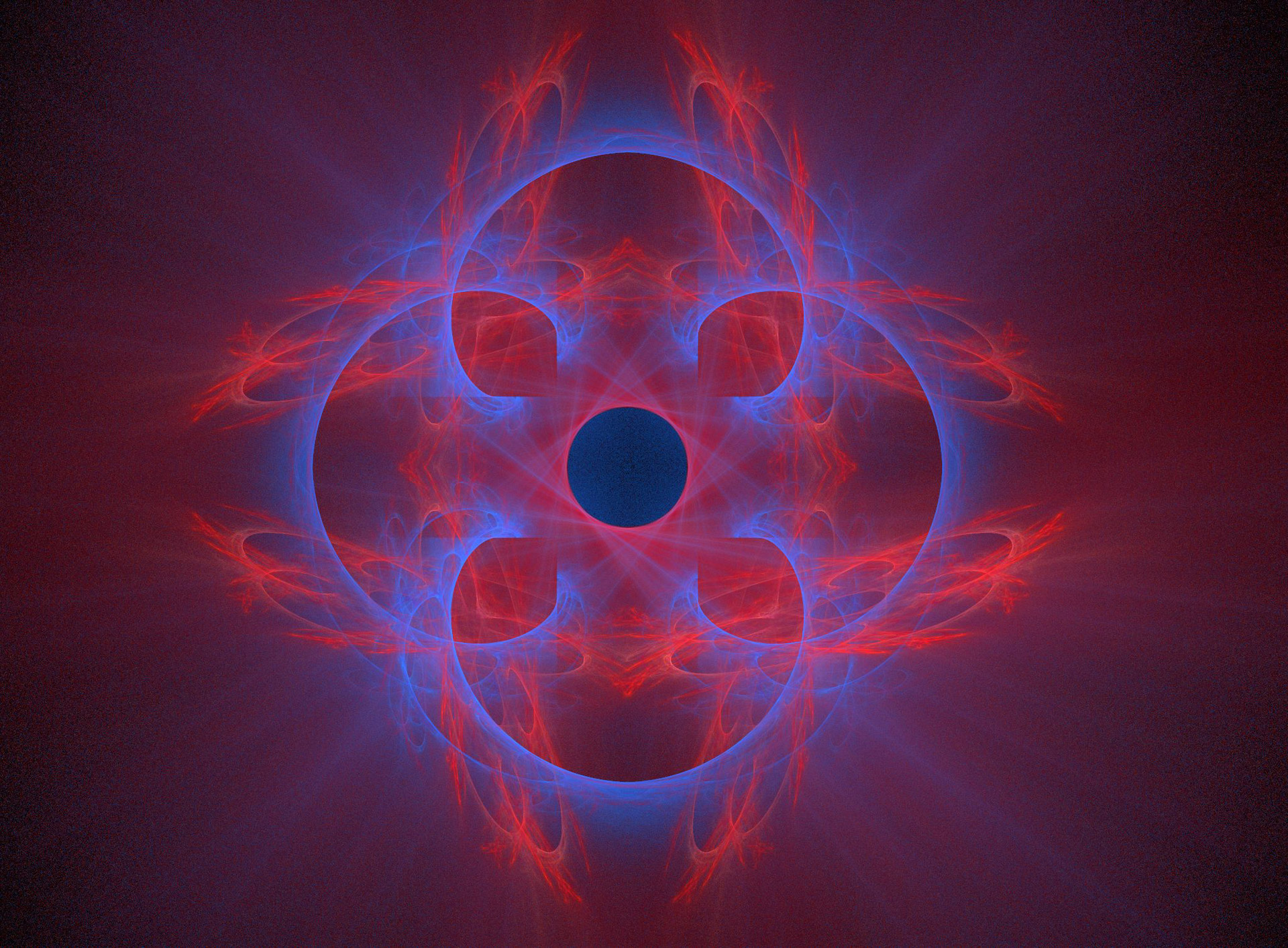red blue fractal free photo