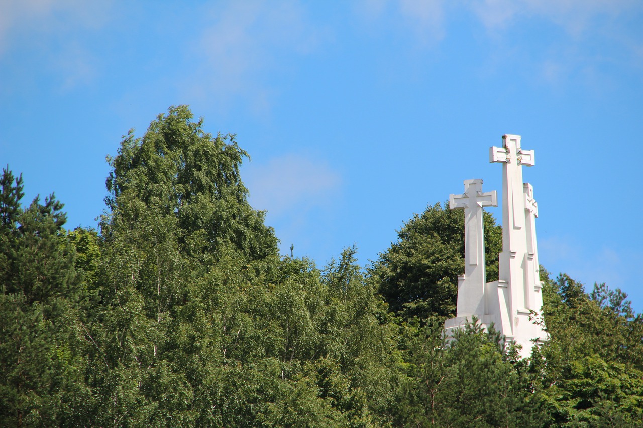 crosses holy forest free photo