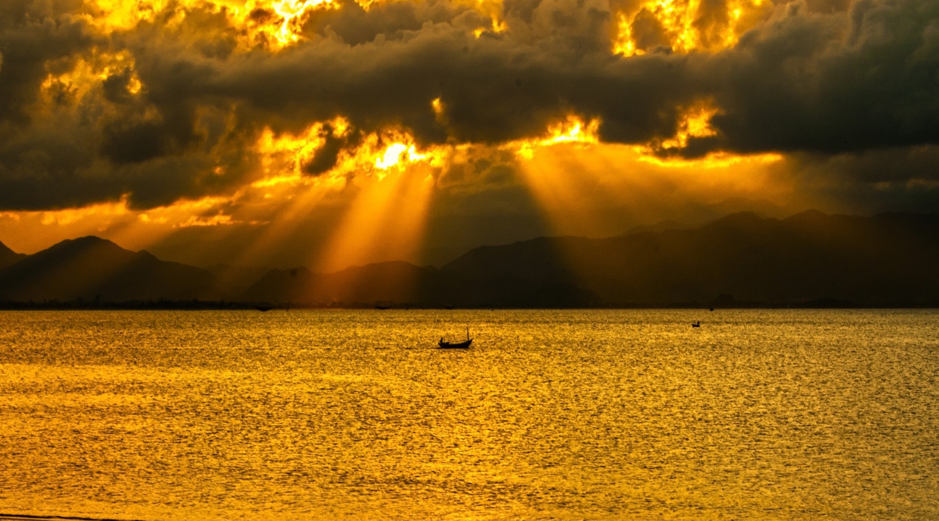 sunset sundown da nang bay free photo